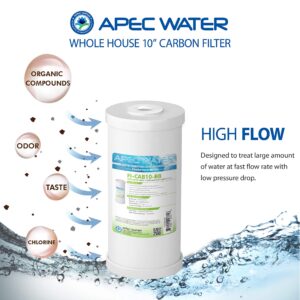 APEC Water Systems 10" Whole House High Flow GAC Carbon Replacement Water Filter (FI-CAB10-BB)