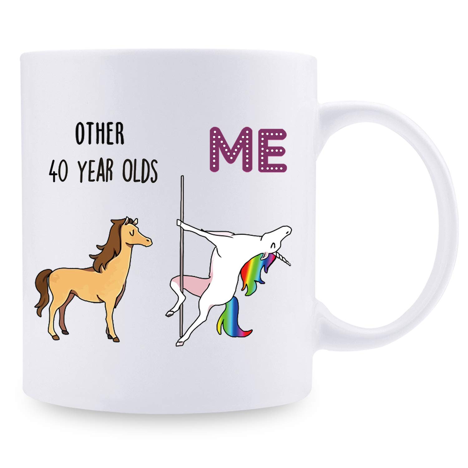 shefine 40th Birthday Gifts for Women - 1984 Birthday Gifts for Women, 40 Years Old Birthday Gifts Coffee Mug for Mom, Wife, Friend, Sister, Her, Colleague, Coworker - 11oz