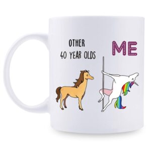 shefine 40th Birthday Gifts for Women - 1984 Birthday Gifts for Women, 40 Years Old Birthday Gifts Coffee Mug for Mom, Wife, Friend, Sister, Her, Colleague, Coworker - 11oz