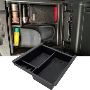 JOJOMARK Compatible with Toyota Tacoma Accessories Center Console Tray Organizer Armrest Box Secondary Storage Fits for Tacoma 2023 2022 2021 2020 2019 2018 2017 2016 (Black)