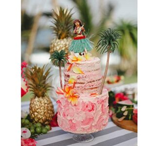 Ymeibe 15Pcs Miniature Palm Trees Decor Diorama Layout Architecture Coconut Model Trees Scenery Landscape Cake Toppers Decoration 4-6.3 inch