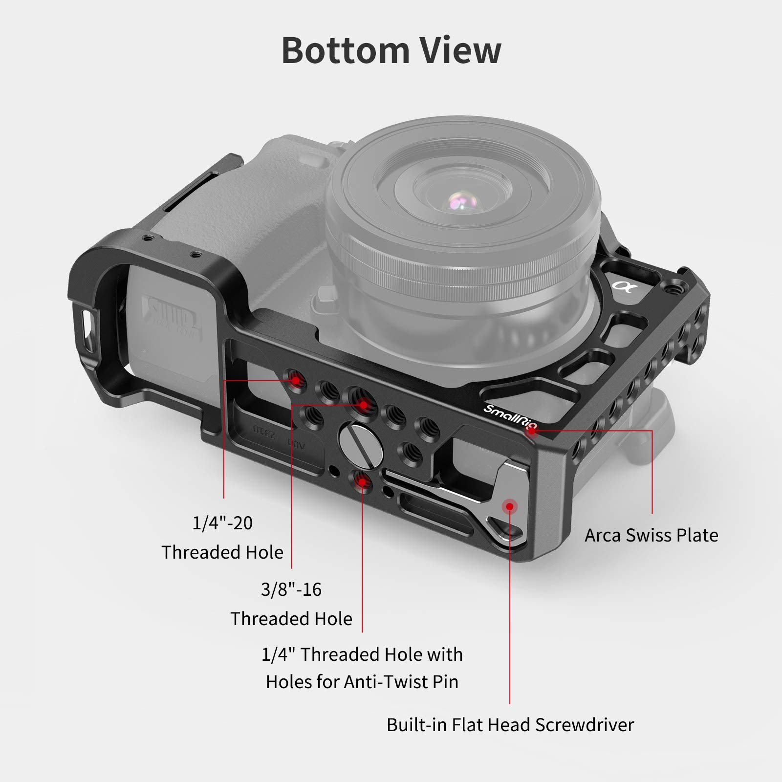 SMALLRIG Camera A6400 A6100 Cage for Sony A6400 A6100 Camera - CCS2310