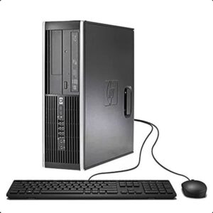 HP Elite Desktop Computer, Intel Core i5 3.2 GHz, 4 GB RAM, 250 GB HDD, Keyboard & Mouse, Wi-Fi, 17" LCD Monitor (Brands Vary), DVD-ROM, Windows 10, (Renewed)