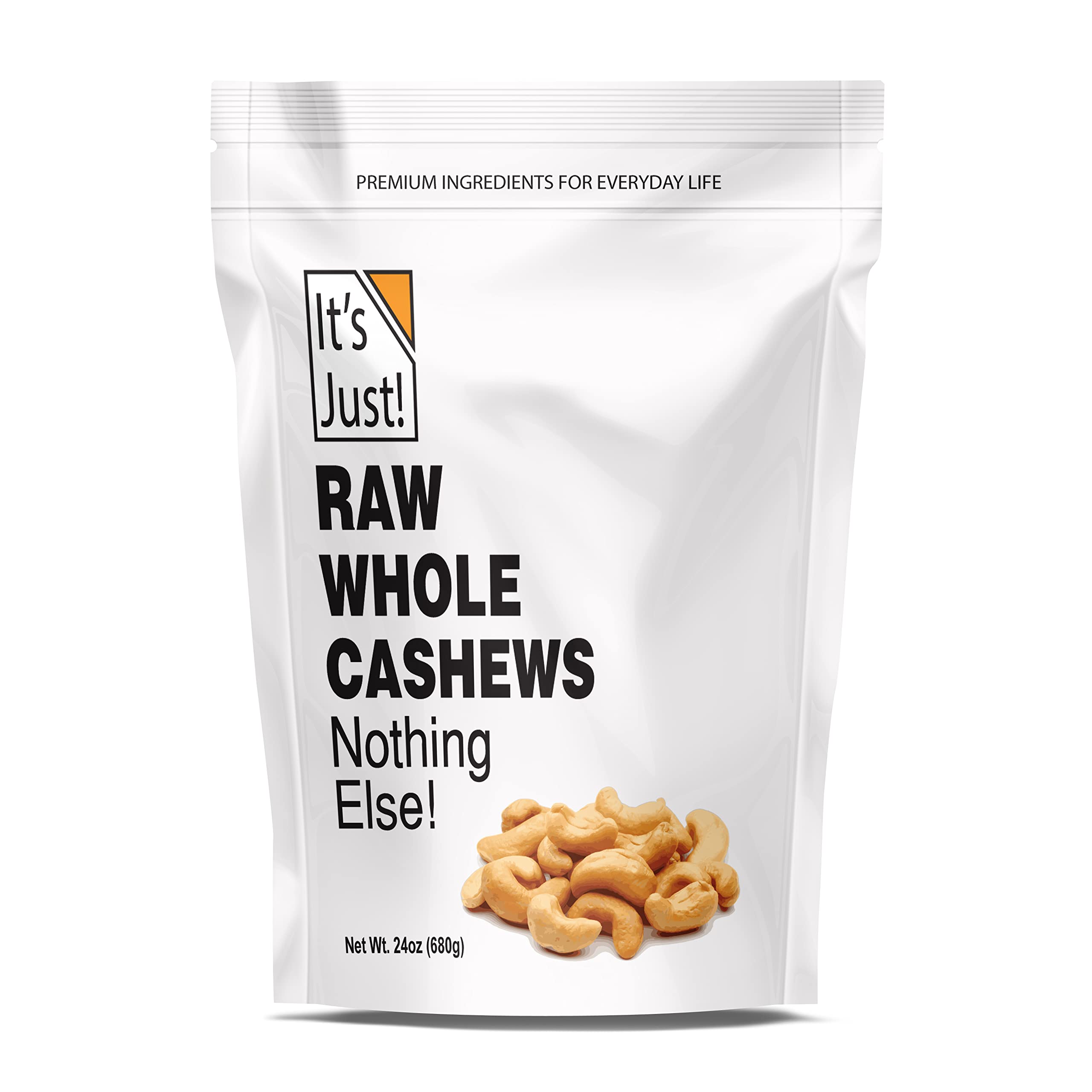 It's Just - Whole Cashews, Premium Fancy Nuts (Raw (Soft) / Unsalted, 1.5 Pound (Pack of 1))