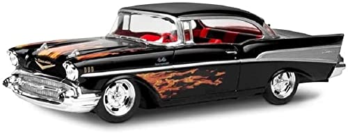 Revell 85-1529 ’57 Chevy Bel Air Model Car Kit 1:25 Scale 30-Piece Skill Level 3 SnapTite Max Plastic Model Building Kit,Black