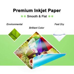 Koala Glossy Inkjet Photo Paper 11X17 Inches 48lb 100 Sheets Professional Glossy Photographic Paper Compatible with Inkjet Printer Use DYE INK 180GSM