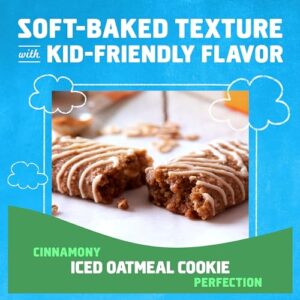 CLIF Kid Zbar - Iced Oatmeal Cookie - Soft Baked Whole Grain Snack Bars - USDA Organic - Non-GMO - Plant-Based - 1.27 oz. (18 Pack)