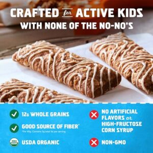 CLIF Kid Zbar - Iced Oatmeal Cookie - Soft Baked Whole Grain Snack Bars - USDA Organic - Non-GMO - Plant-Based - 1.27 oz. (18 Pack)