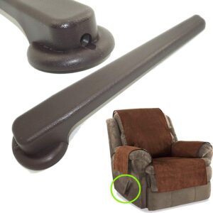 auxphome universal brown plastic sofa chair recliner release pull handle replacement parts, 5/8" lever square hole foot rest release right/left hand，fits more brands recliner handle and furniture