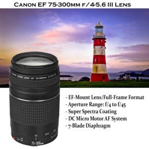Canon EOS Rebel SL3 DSLR Camera with Canon EF-S 18-55mm f/4-5.6 is STM Lens + EF 75-300mm f/4-5.6 III Lens + EF 50mm f/1.8 STM Lens + 32GB Sandisk Memory + Pro Slave Flash + Holiday Special Bundle