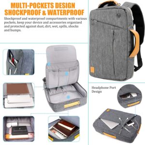 Laptop Shoulder Bag Convertible Backpack Messenger Bag 15 15.6 inch for Asus ROG Zephyrus G15, HP Pavilion 15.6, Dell XPS 15