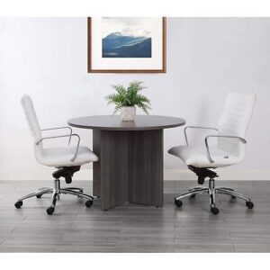 nbf signature series at Work Round Conference Table 42" Dia Espresso Laminate