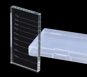 eyelash extension crystal pallet lash holder tray bigger size with storage case 4.3x2.4 inch,7-15 mm