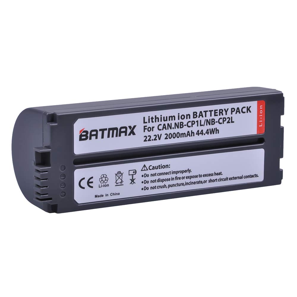 Batmax 2000mAh NB-CP2L,NB CP2L NB-CP1L Battery + Charger Adapter for Canon Photo Printers SELPHY CP1300 CP1200 CP100,CP200,CP220,CP300,CP330,CP400,CP510,CP600,CP710,CP730,CP770,CP780,CP790,CP800