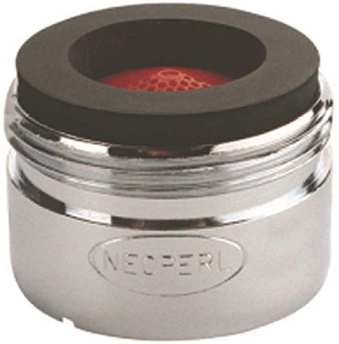 NEOPERL 5404205 Perlator 2.2 GPM 13/16 in. - 27 Junior Male with Tightening Grooves Faucet Aerator, Chrome red/chrome