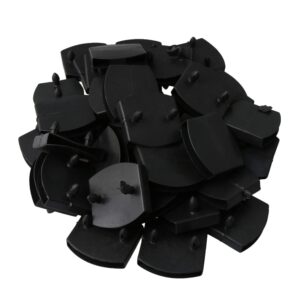 rdexp 50pcs plastic bed slat caps holders replacement for holding & securing 5.3-5.5cm width wooden slats bed base black