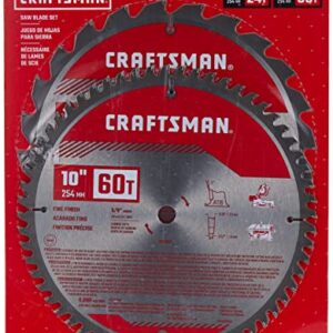 CRAFTSMAN 10" Miter Saw Blade, Combo Pack (CMAS210CMB)