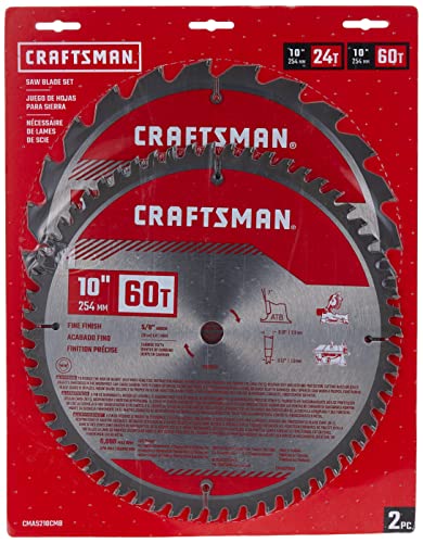 CRAFTSMAN 10" Miter Saw Blade, Combo Pack (CMAS210CMB)