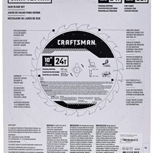 CRAFTSMAN 10" Miter Saw Blade, Combo Pack (CMAS210CMB)