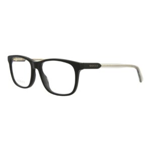 Gucci Square/Rectangle Optical Frames Black Black Transparent Luxury Eyewear Made In Italy Acetate Frame Designer Fashion for Everyday Luxury