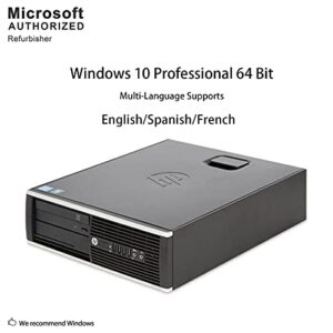 HP Compaq Pro 6305 SFF Business Desktop PC, AMD A6 5400B up to 3.8GHz, 16G DDR3, 512G SSD, WiFi, BT 4.0, VGA, DP, USB 3.0, Win 10 Pro 64 Bit -Multi Language (AMD A6)(Renewed)