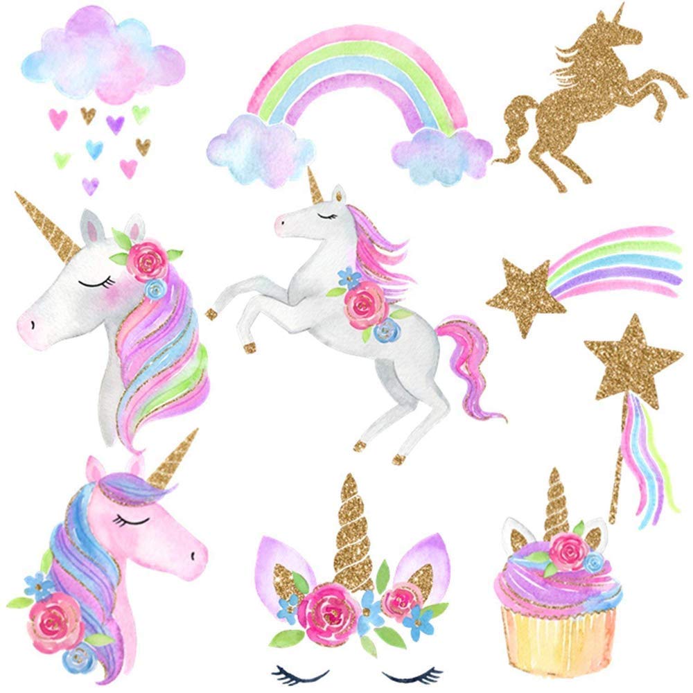 Unicorn Birthday Decorations, sUnicorn Party Decorations, Unicorn Party Supplies, Uincorn Party Favors, Unicorn Happy Birthday Banner and Unicorn Hanging Swirl for Girls Birthday Party Decorations