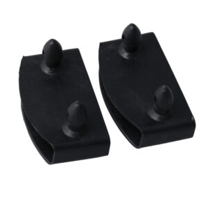 50pcs RDEXP Black Single End Caps 5cm Length Bed Slat Holders Contains Replacement Part Wooden Slats on Bed