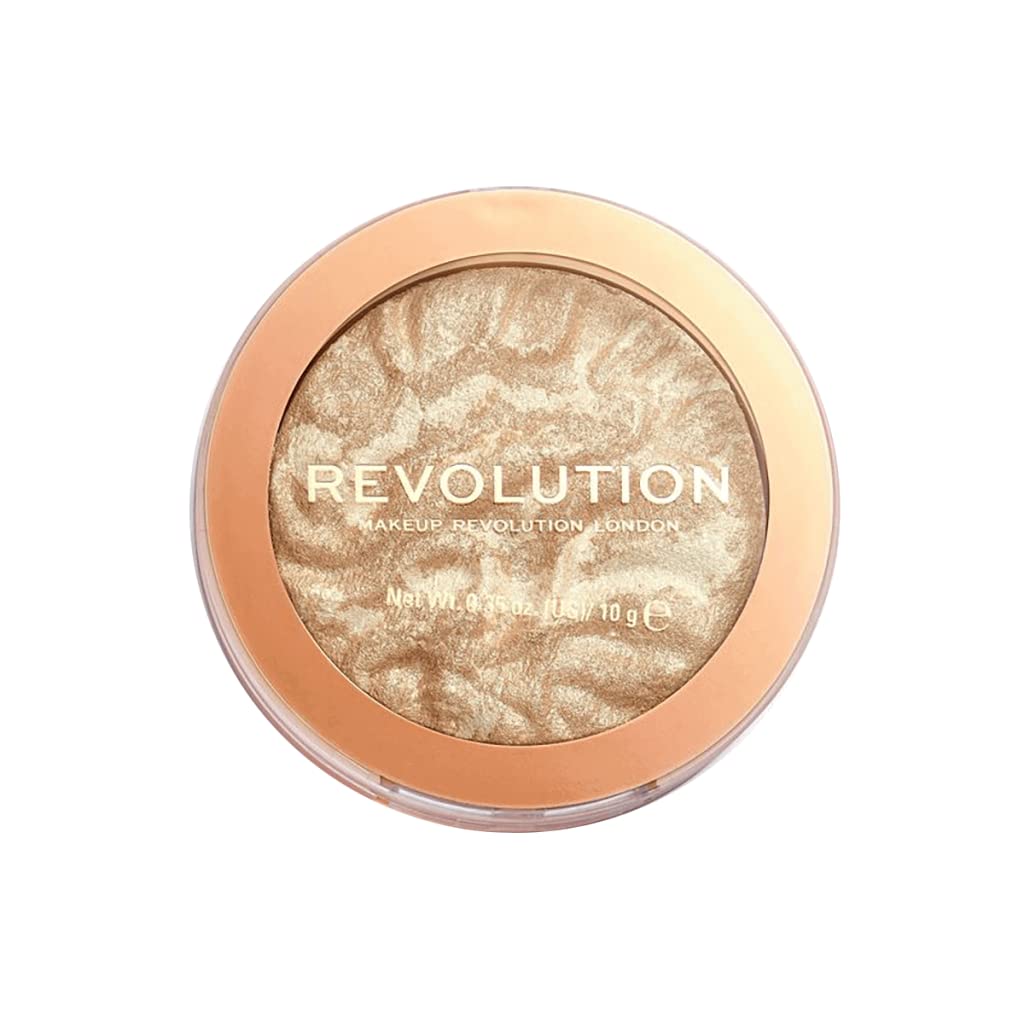 Makeup Revolution Highlight Reloaded, Pigment Rich & Silky Formula, Cruelty-Free & Vegan, Raise The Bar, 0.35 Oz/10g