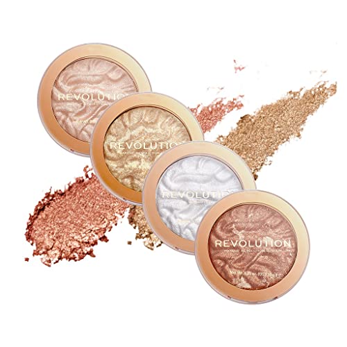 Makeup Revolution Highlight Reloaded, Pigment Rich & Silky Formula, Cruelty-Free & Vegan, Just My Type, 0.35 Oz