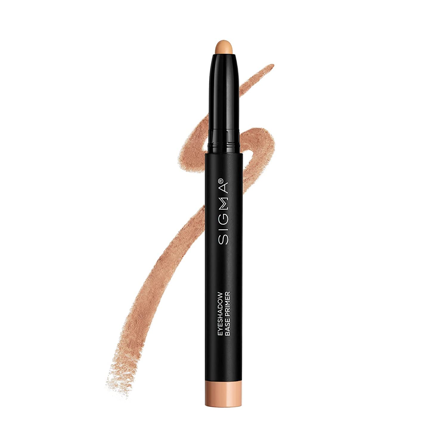 Sigma Beauty Eyeshadow Primer Base – Professional Grade Eye Primer Crayon w/ Sleek Retractable Tip for Long-Lasting Makeup & All-Day Color Payoff, Prevents Creasing (Ignite, Light Caramel Matte)