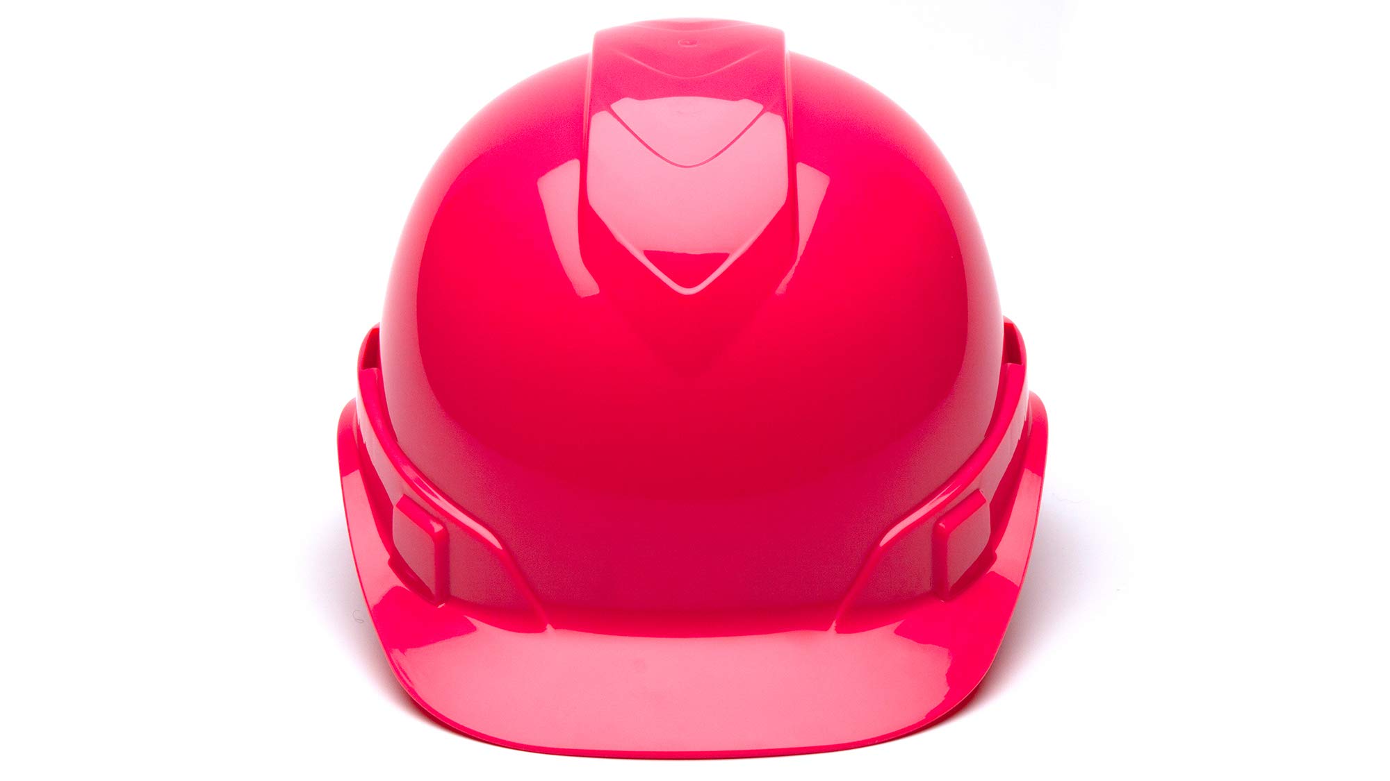 Pyramex Ridgeline Cap Style Hard Hat, 4-Point Ratchet Suspension, Hi-Vis Pink