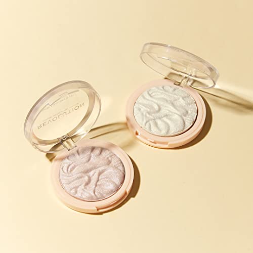 Makeup Revolution Highlighter Reloaded, Highlighter Makeup Powder, Vegan & Cruelty-Free, Make an Impact, 0.35 oz/10g