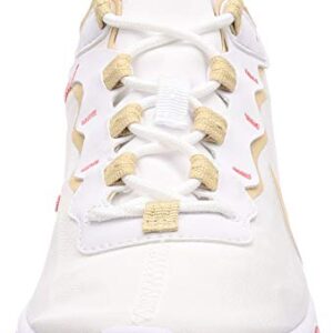 Nike Women's React Element 55 Running Shoes (7, Desert Ore/White)