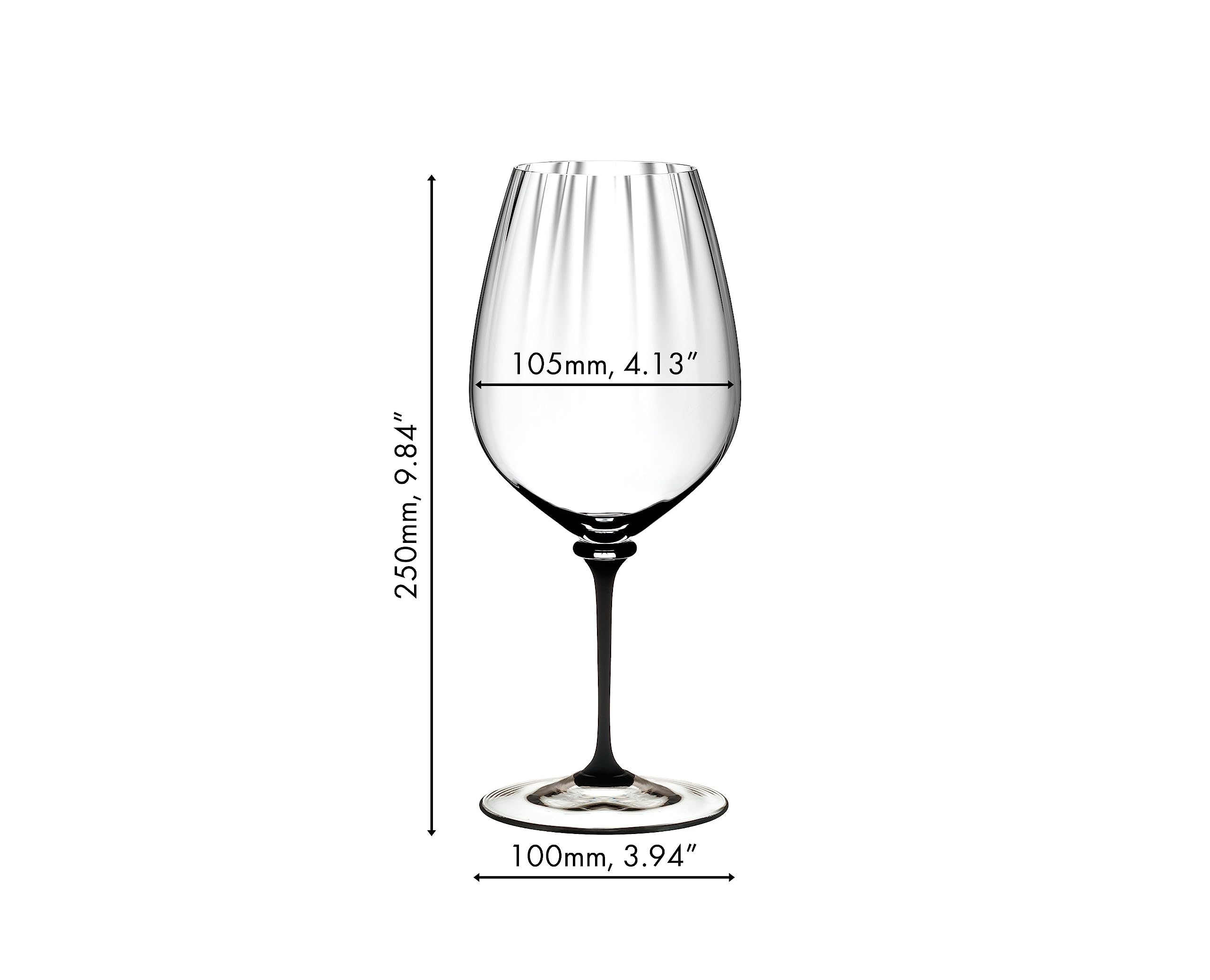 Riedel 4884/0 D Fatto A Mano Performance Cabernet Wine Glass, 29 oz, Clear