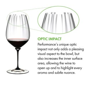 Riedel 4884/0 D Fatto A Mano Performance Cabernet Wine Glass, 29 oz, Clear