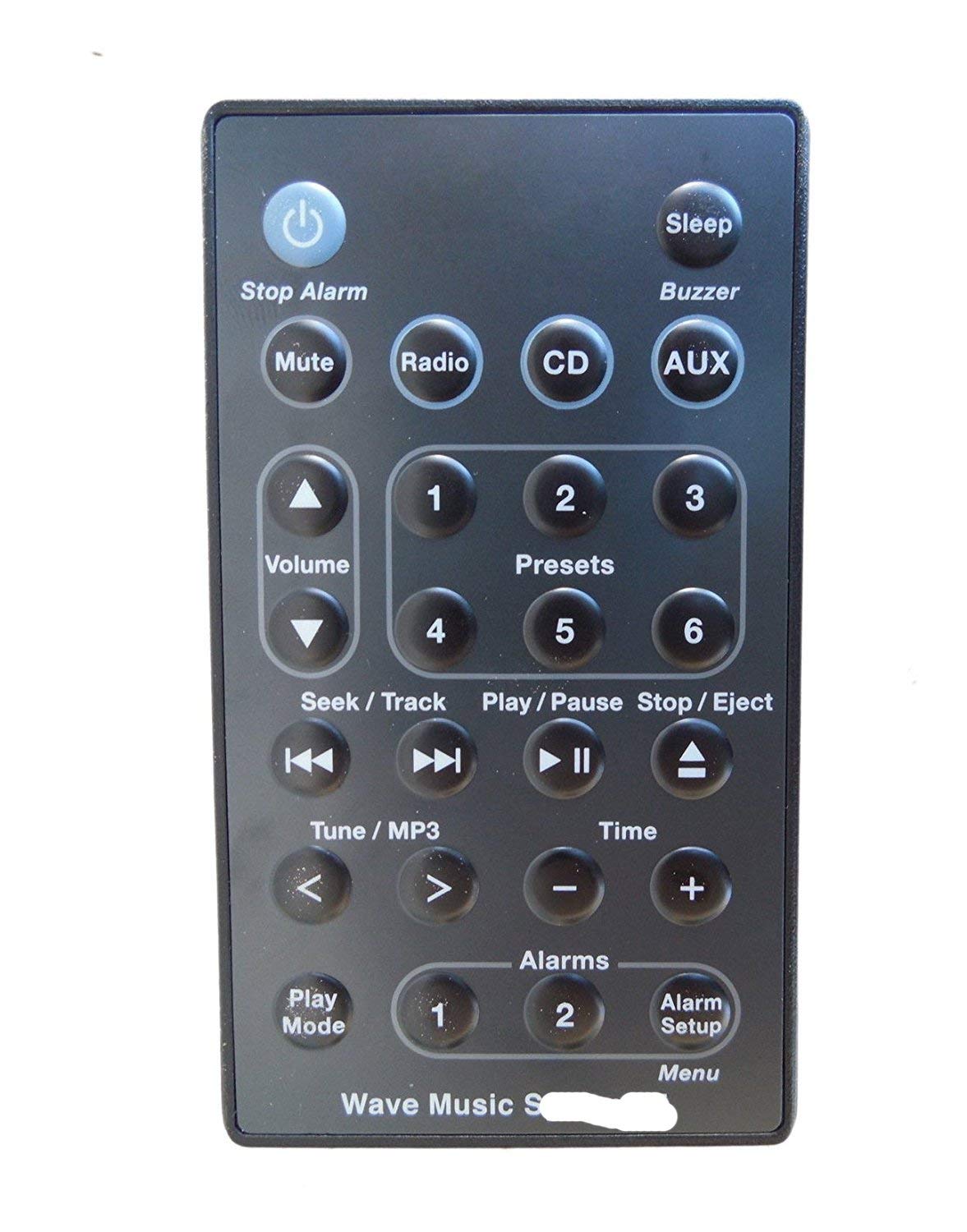 Black General Replacement Remote Control Fit for AWR1B1 AWR1B2 AWRCC4 AWRCC5 AWRCC8 for Bose Wave Music System