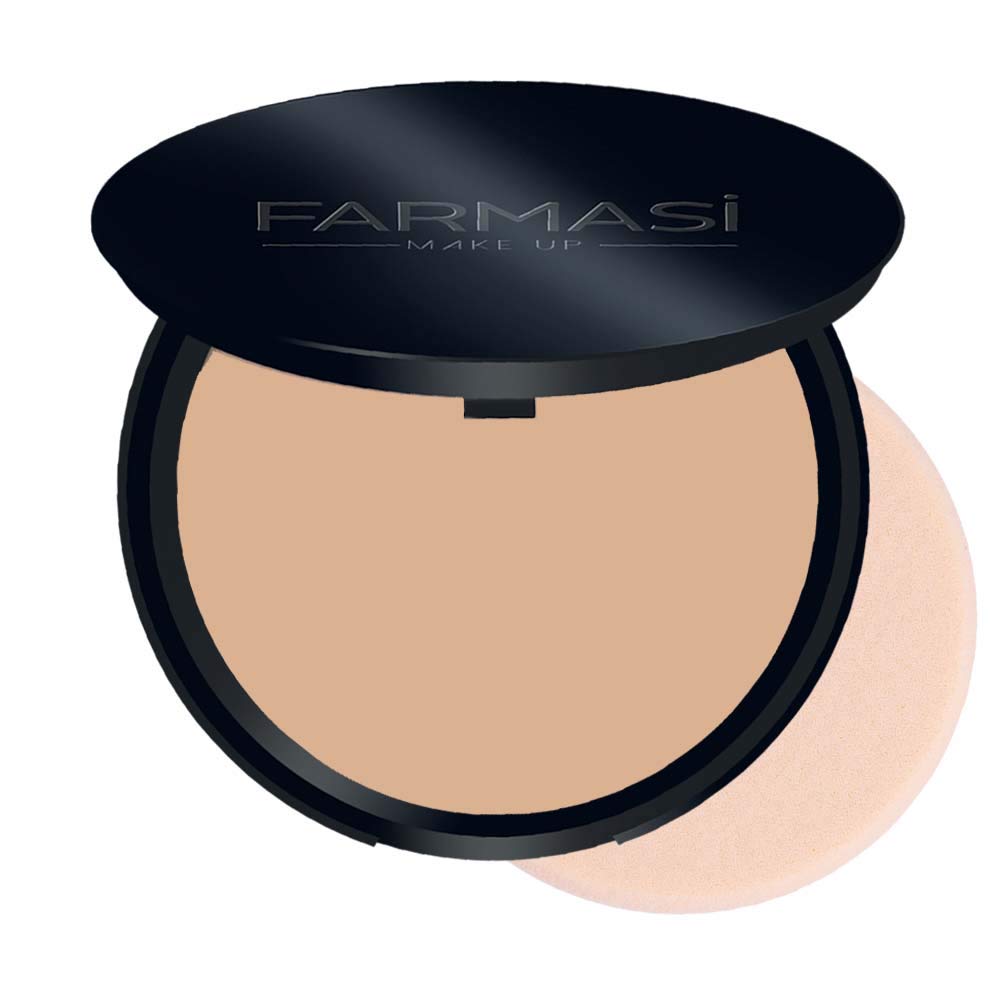 Farmasi Make Up Face Perfecting Pressed Powder, 14 g./0.49 oz. (03 - Neutral Medium- 1302477)