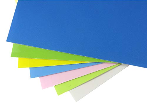 7 Sheet Variety Pack PSA Pressure Sensitive Adhesive (.3, 1, 3, 9, 12, 30 and 40 microns) Lapping Microfinishing Film Aluminum Oxide (AO) 8-1/2 x 11 Inches