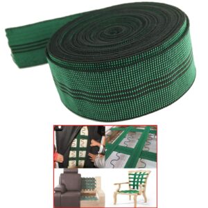 auxphome elastic 10% stretch latex webbing upholstery elasticated band strap belt elastic spool 2" inches wide x 20' feet, for sofa/couch/chair furniture repair diy or replacement