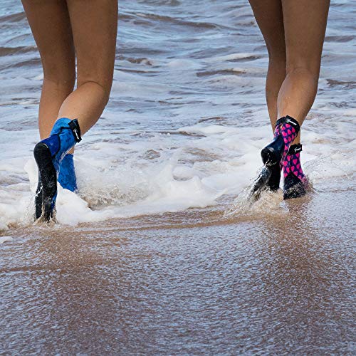 Seavenger SeaSnugs Beach Socks | Sand Skins For Outdoor Volleyball And Soccer | Kids, Mens, Womens (Geometric Palm, Large)