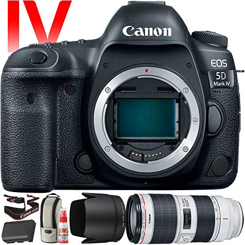 Canon EOS 5D Mark IV DSLR Camera with 70-200mm f/2.8L Lens (International Version) - 30.4 Megapixel - 4K Video with Pro Cleaning Kit Bundle