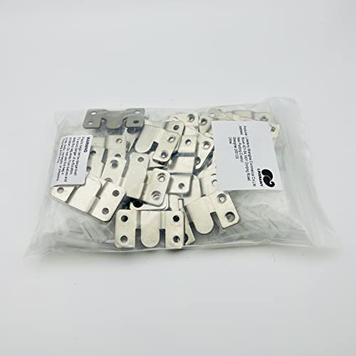 LIKERAINY Heavy Duty Large Metal Flush Mount Brackets Sectional Interlocking Connector for Sofa Furniture Photo Frame Mirror Panel Connecting Concealed Hanger Z Clips 20 Pairs