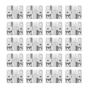 likerainy heavy duty large metal flush mount brackets sectional interlocking connector for sofa furniture photo frame mirror panel connecting concealed hanger z clips 20 pairs