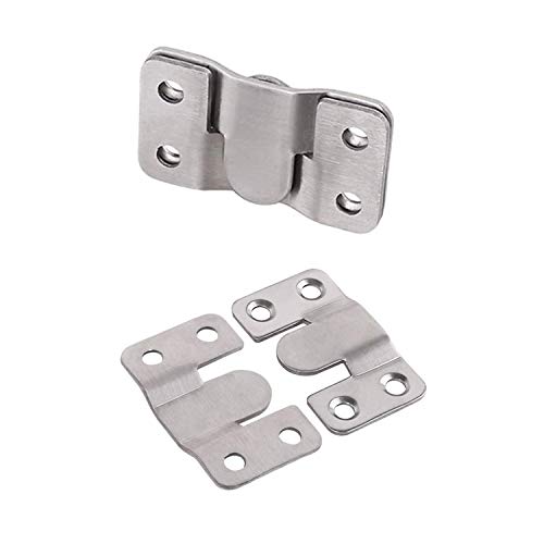 LIKERAINY Heavy Duty Large Metal Flush Mount Brackets Sectional Interlocking Connector for Sofa Furniture Photo Frame Mirror Panel Connecting Concealed Hanger Z Clips 20 Pairs