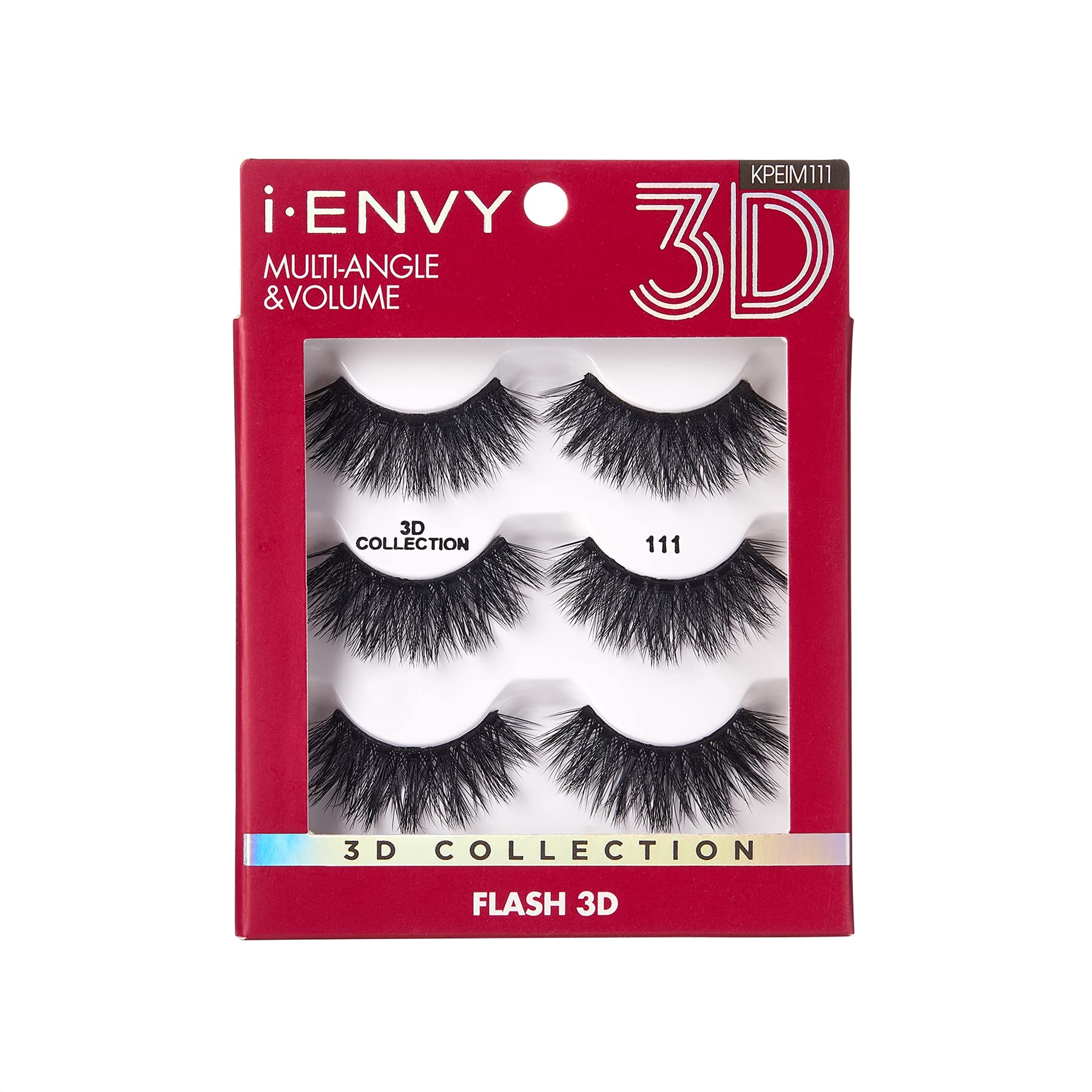 iEnvy False Eyelashes 3 Pairs Fluffy and Natural Multiangle and Volume Faux Mink Lashes (11)