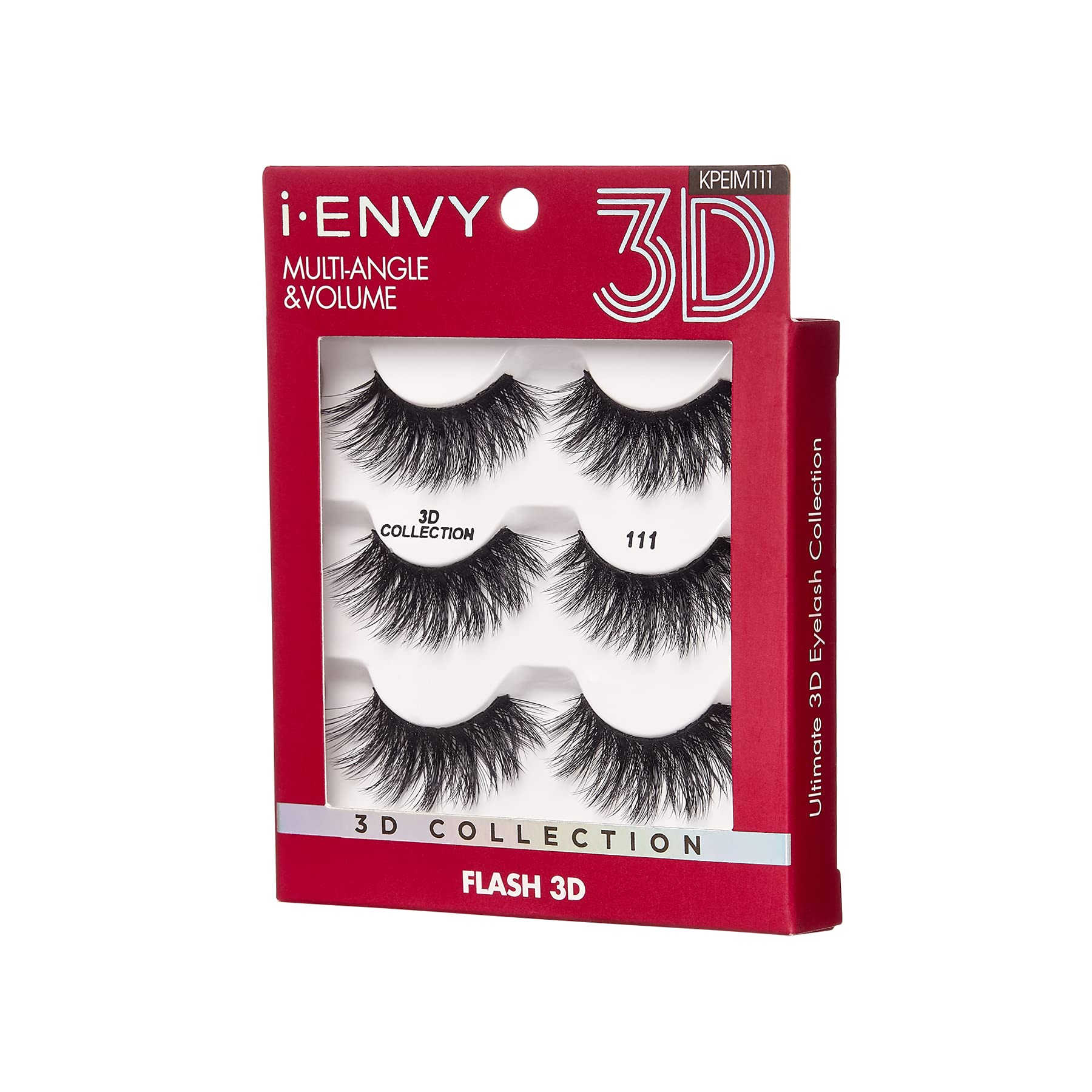 iEnvy False Eyelashes 3 Pairs Fluffy and Natural Multiangle and Volume Faux Mink Lashes (11)