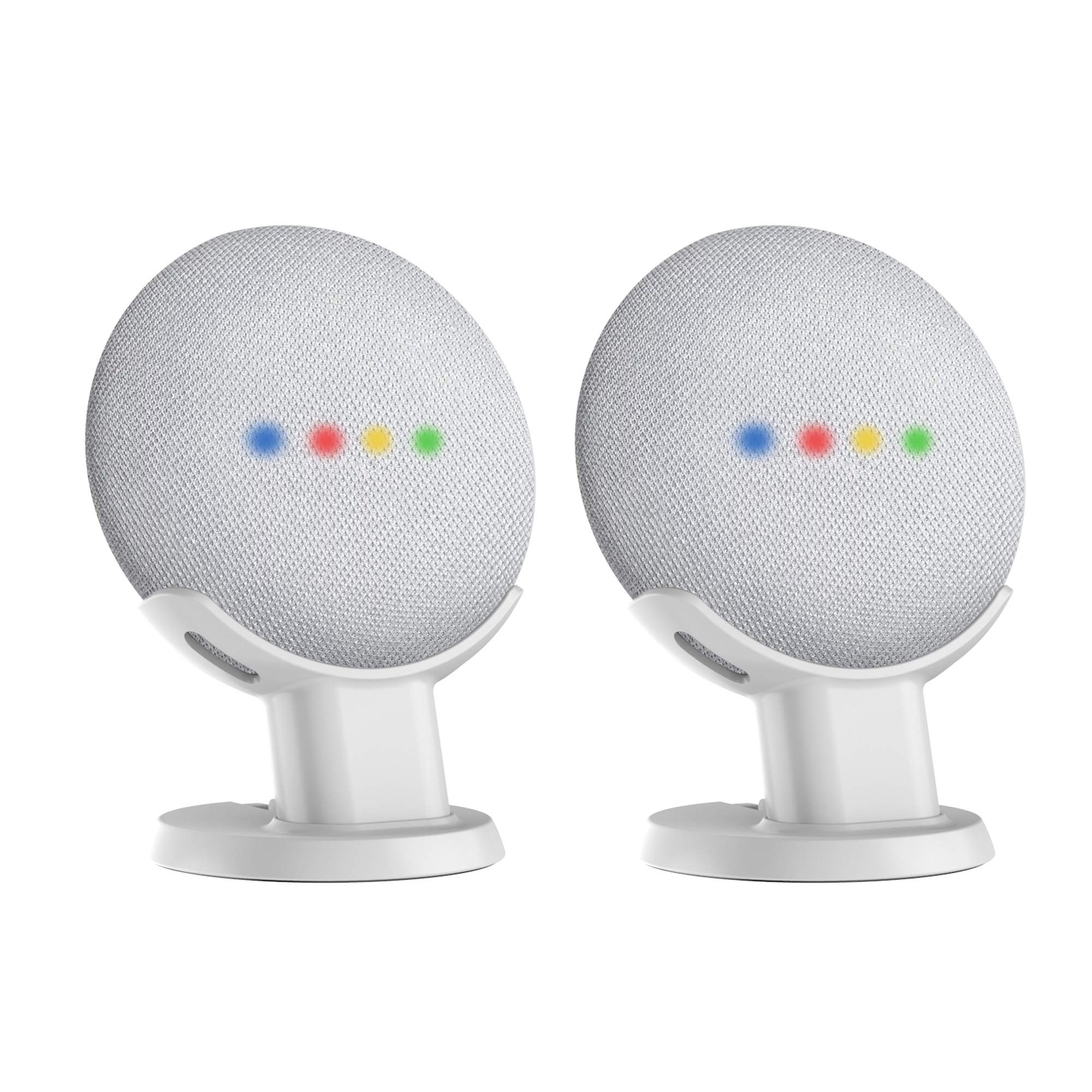 SPORTLINK Pedestal for Nest Mini (2nd Gen) and Google Home Mini (1st Generation) Improves Sound Visibility and Appearance - A Must Have Mount Holder Stand for Nest Mini (2nd Gen)/ Home Mini (2pack)