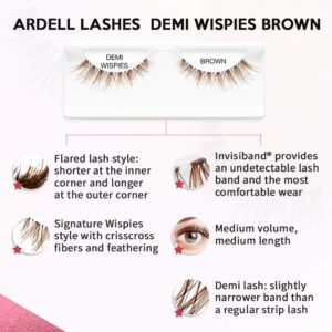 Ardell False Eyelashes Demi Wispies Brown (4 Pack)