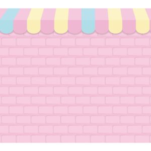 Allenjoy 7x5ft Pink Brick Wall Ice Cream Shop Backdrop for Birthday Party Baby Girl Shower Decorations Photography Background Photo Booth Cake Table Banner