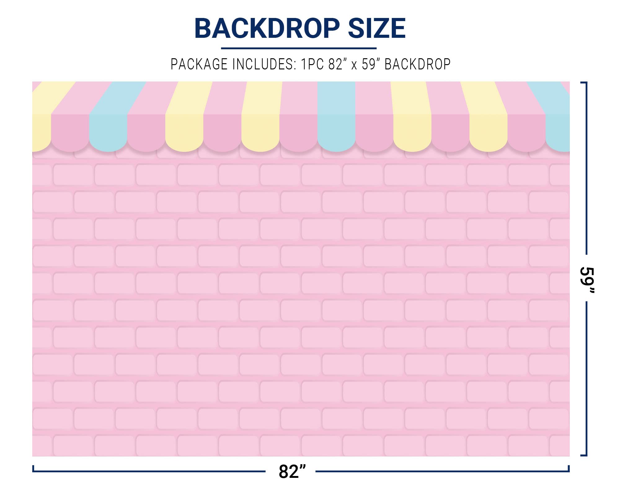 Allenjoy 7x5ft Pink Brick Wall Ice Cream Shop Backdrop for Birthday Party Baby Girl Shower Decorations Photography Background Photo Booth Cake Table Banner